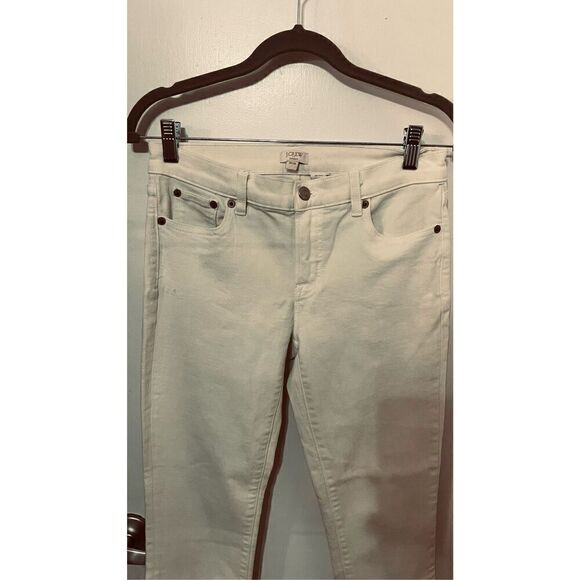 J. Crew White Mid Rise Toothpick Jeans Size 26 (B) - Picture 3 of 10